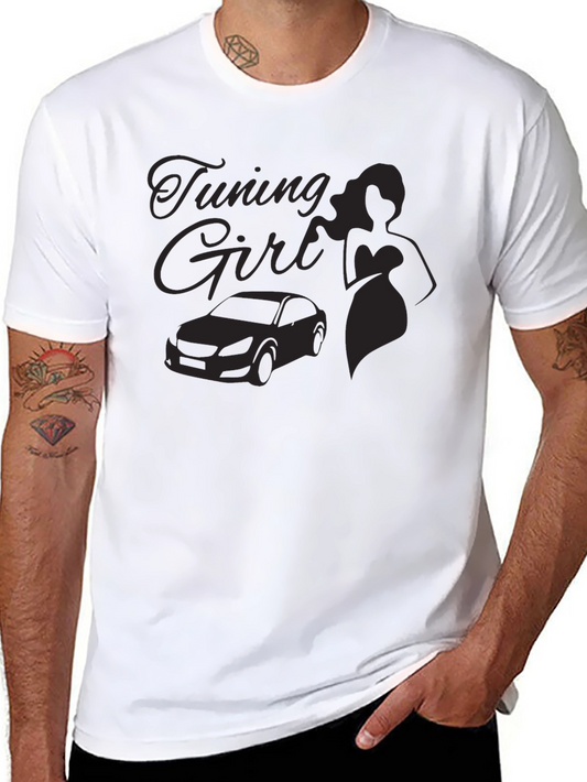 Tuning Girl Black Graphic Tee