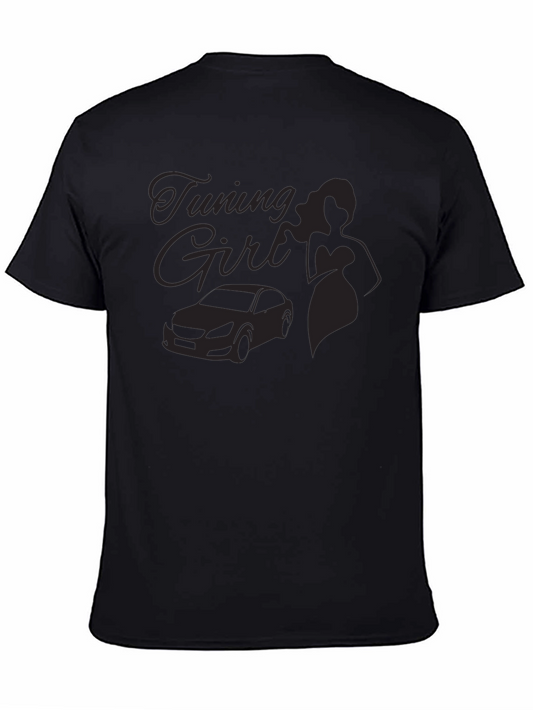 Tuning Girl Black Graphic Tee