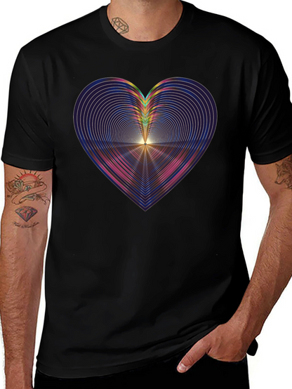 Abstract Heart Graphic Tee