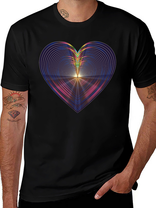 Abstract Heart Graphic Tee