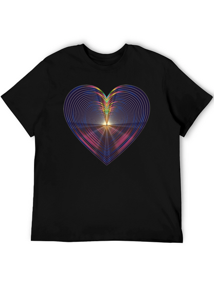 Abstract Heart Graphic Tee