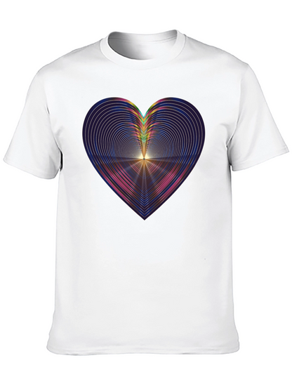 Abstract Heart Graphic Tee