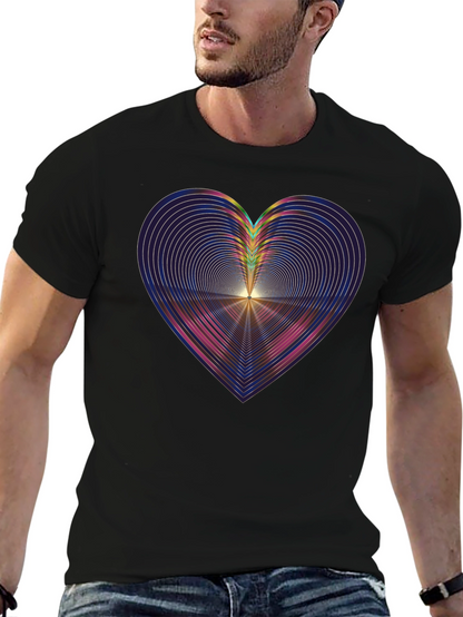 Abstract Heart Graphic Tee