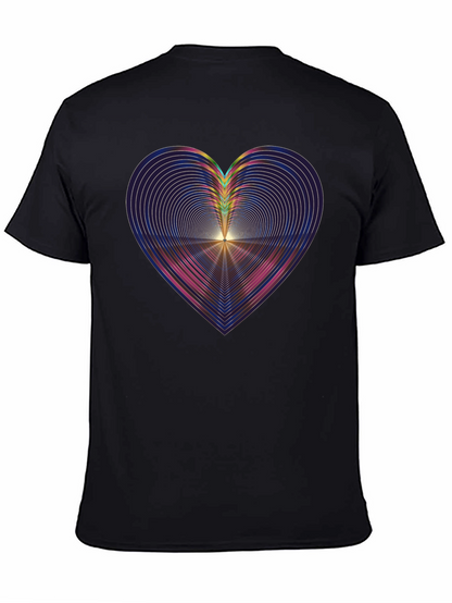 Abstract Heart Graphic Tee