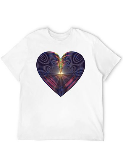 Abstract Heart Graphic Tee