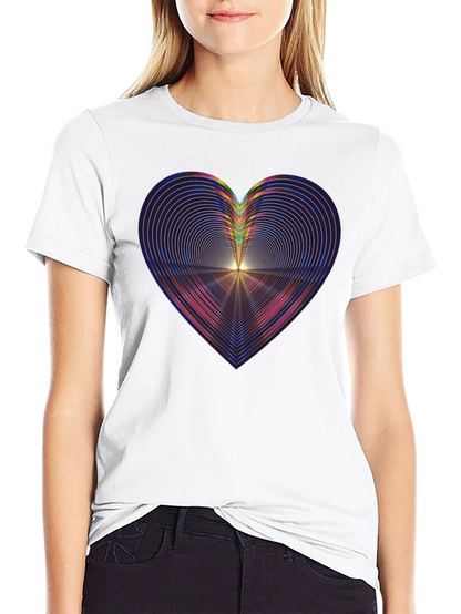 Abstract Heart Graphic Tee