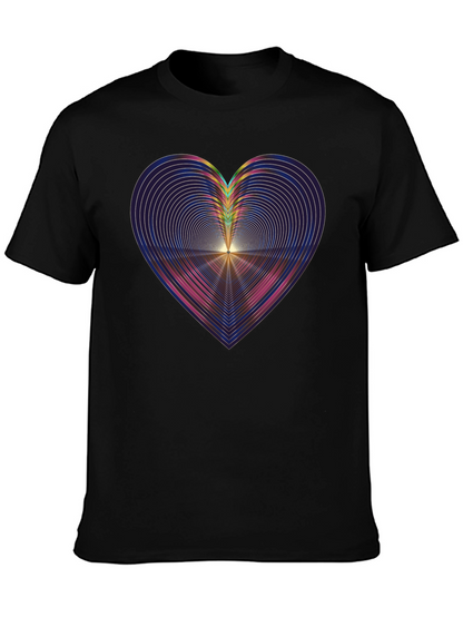 Abstract Heart Graphic Tee