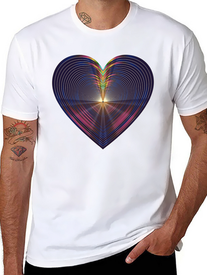 Abstract Heart Graphic Tee