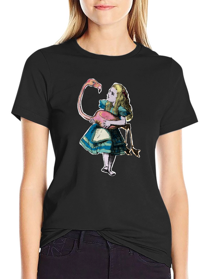 Alice in Wonderland Flamingo T-Shirt