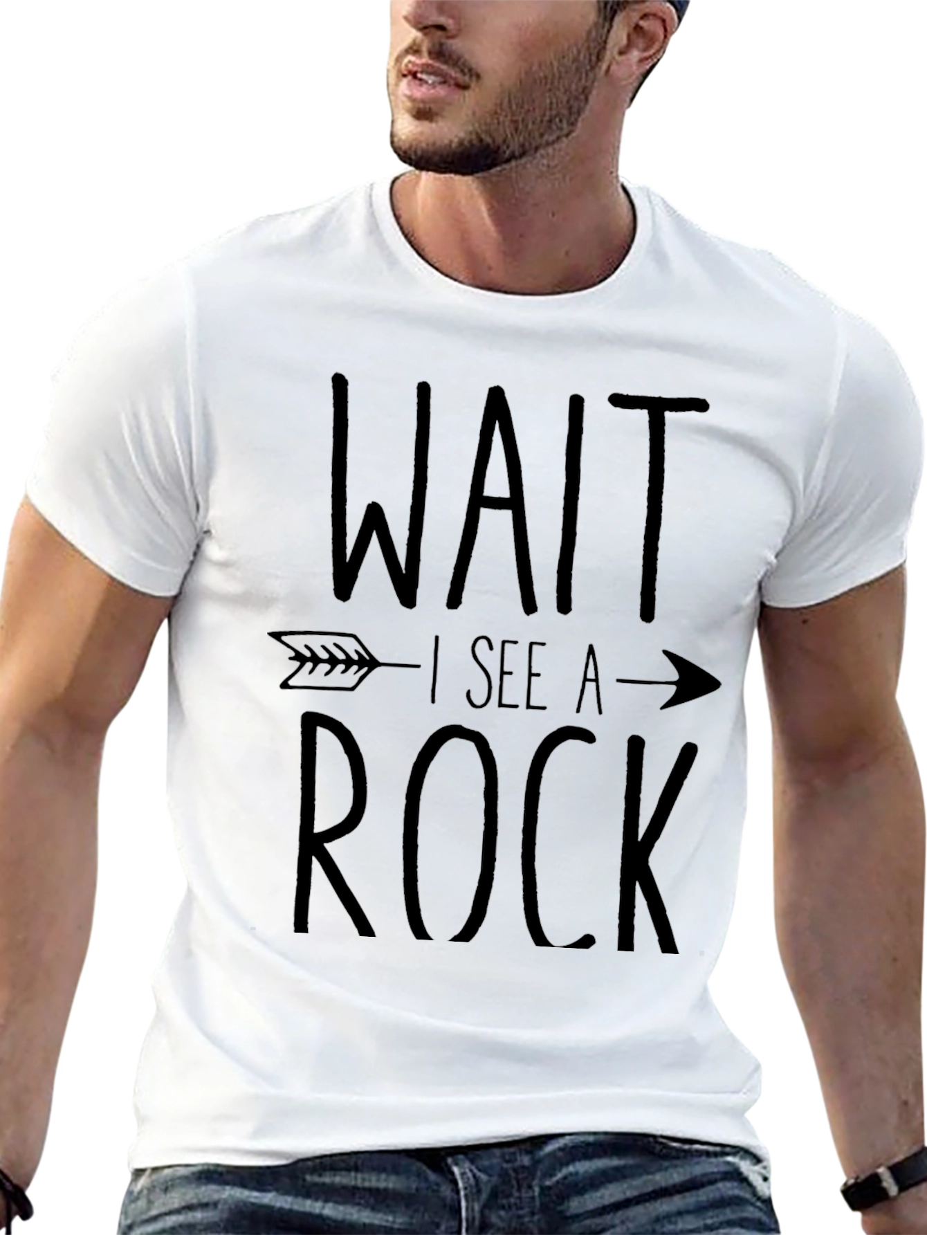 Wait I See a Rock Funny T-Shirt