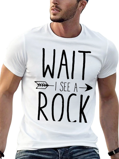 Wait I See a Rock Funny T-Shirt
