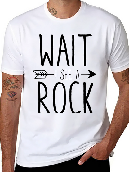Wait I See a Rock Funny T-Shirt