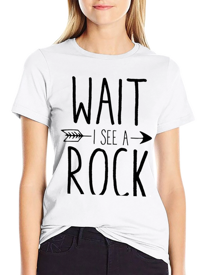 Wait I See a Rock Funny T-Shirt
