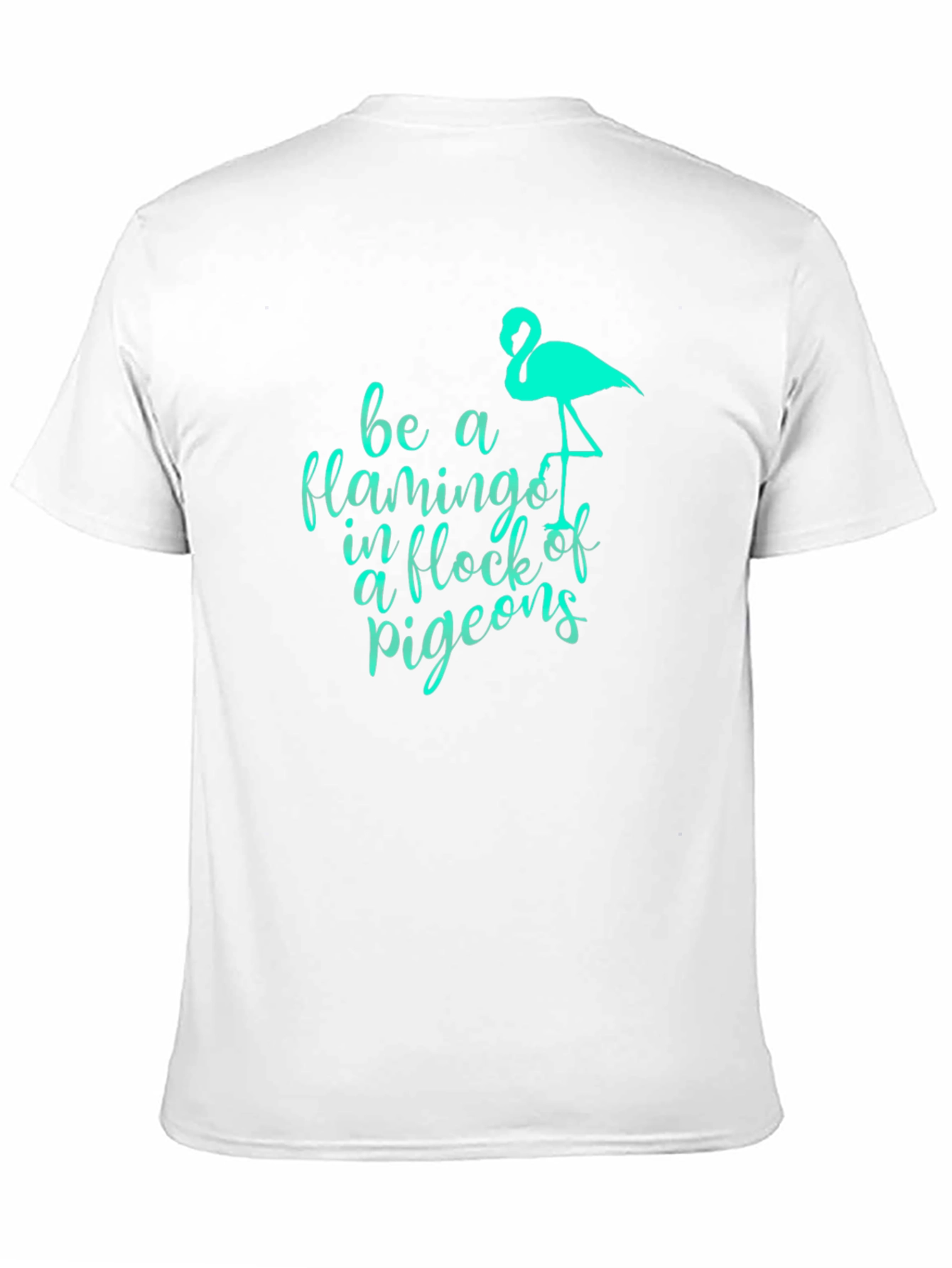 Be a Flamingo Black Graphic Tee