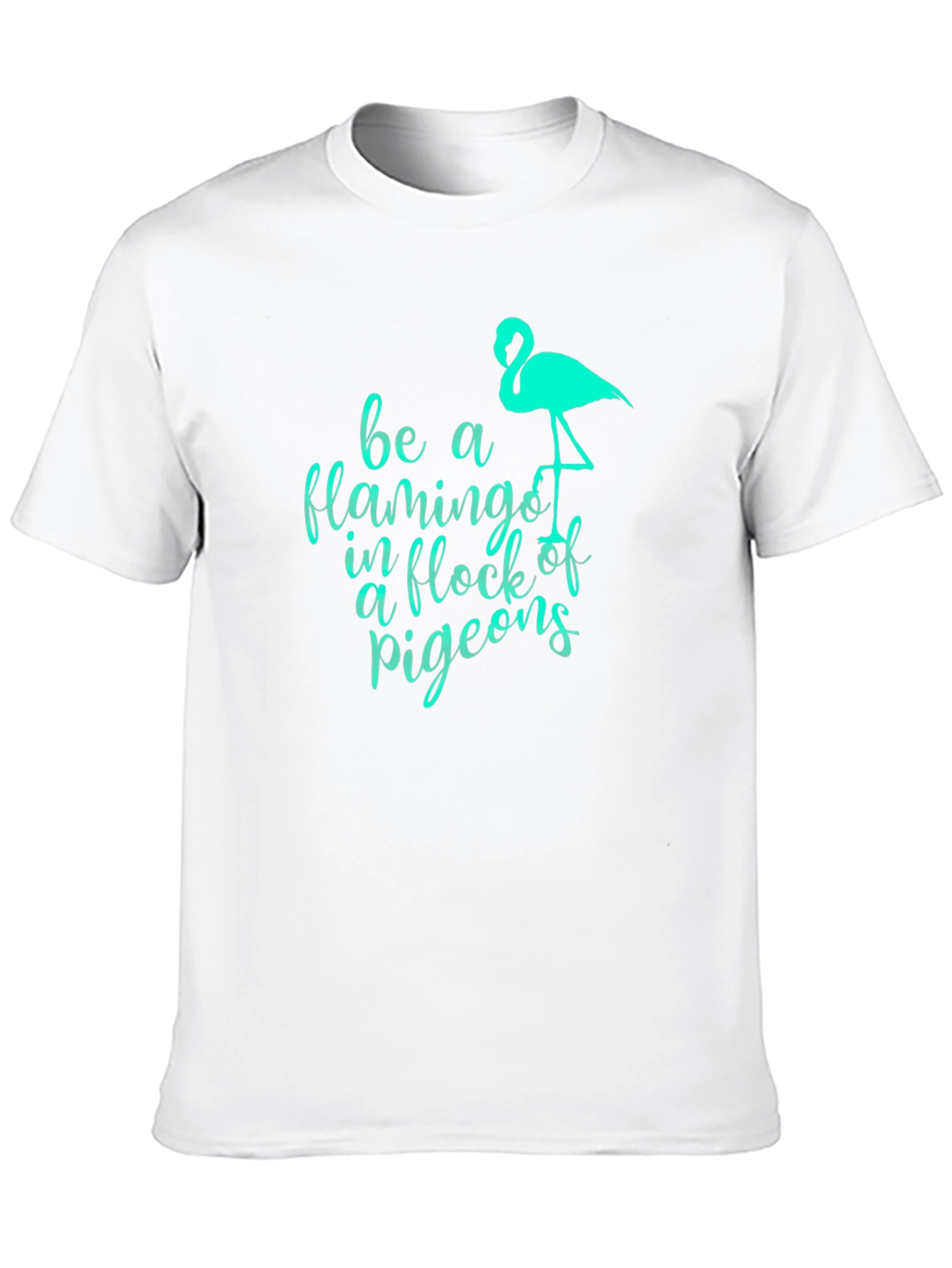 Be a Flamingo Black Graphic Tee