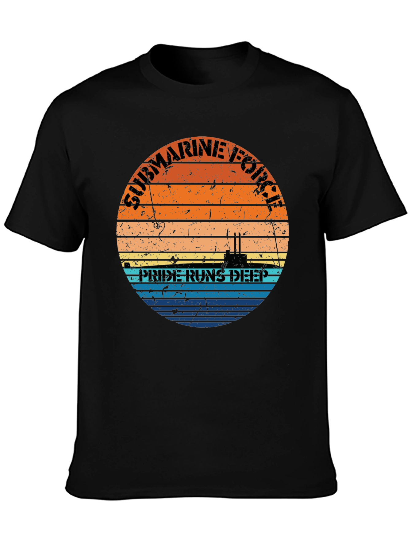 Submarine Force Pride Runs Deep Graphic Tee