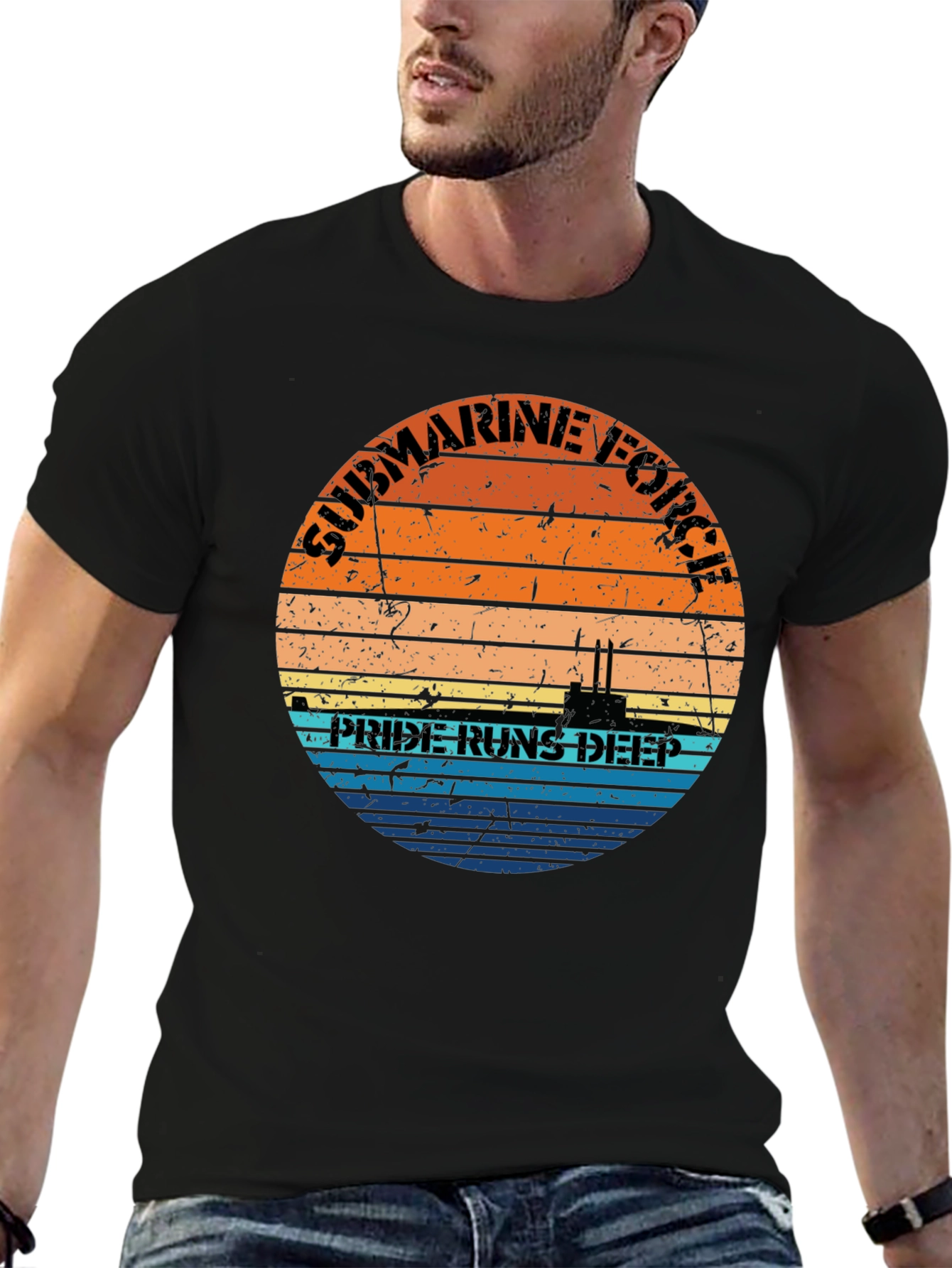 Submarine Force Pride Runs Deep Graphic Tee