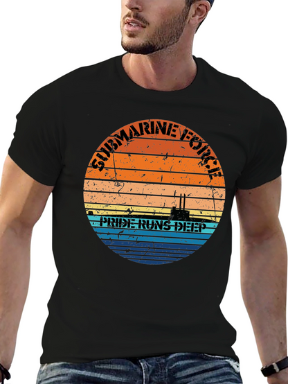 Submarine Force Pride Runs Deep Graphic Tee