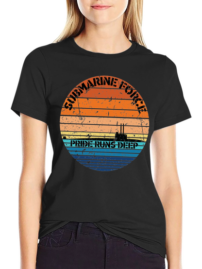 Submarine Force Pride Runs Deep Graphic Tee