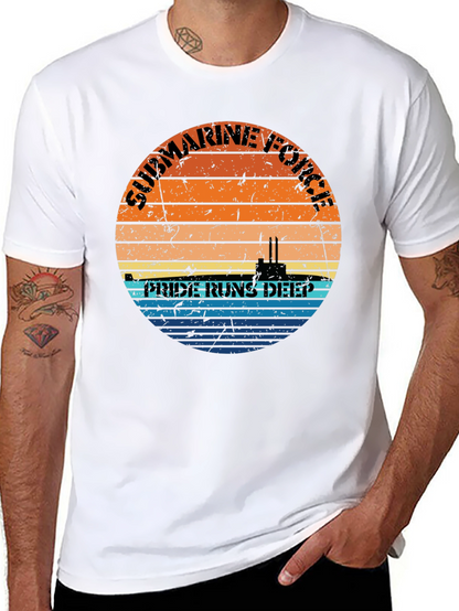 Submarine Force Pride Runs Deep Graphic Tee