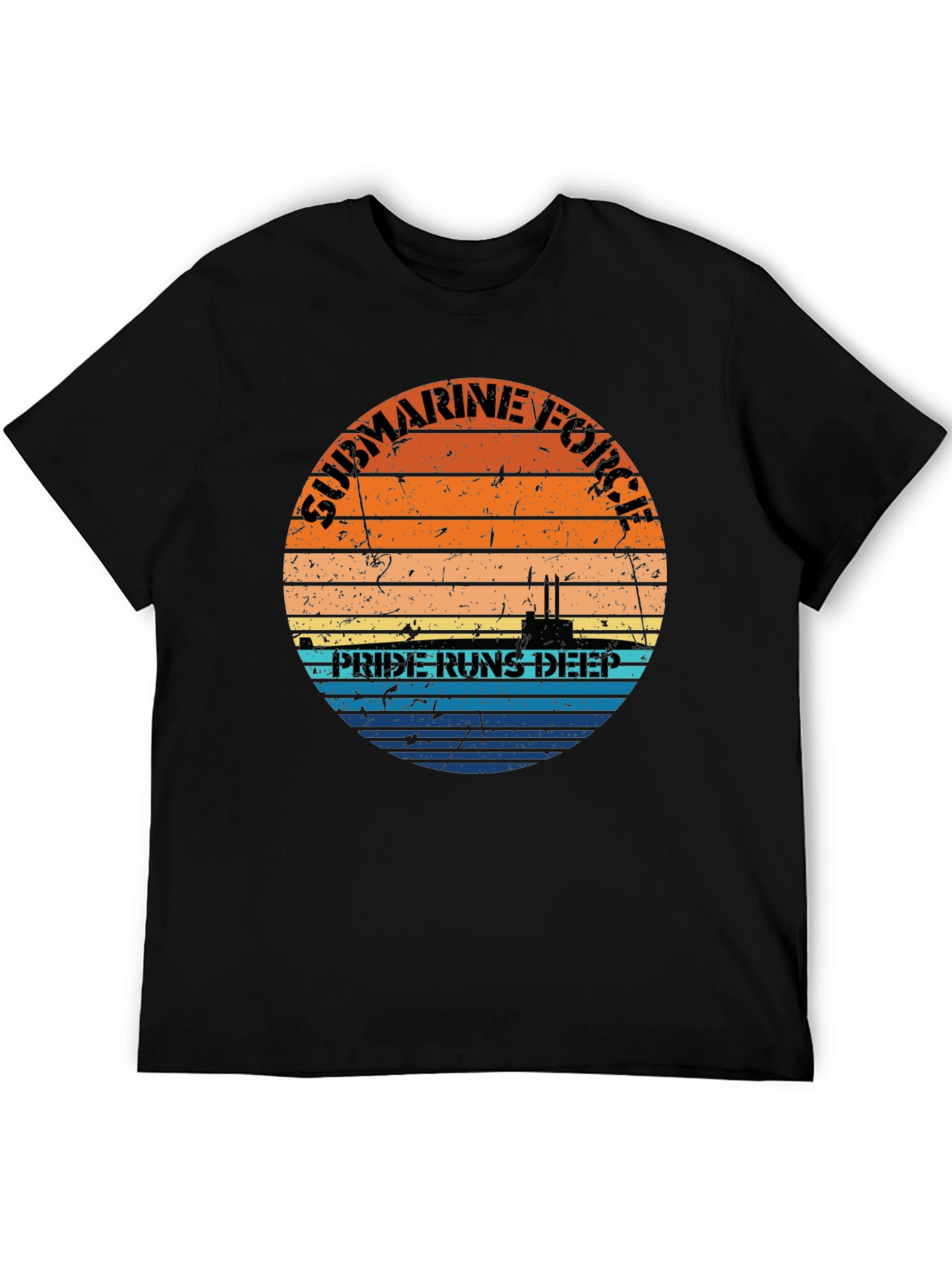 Submarine Force Pride Runs Deep Graphic Tee