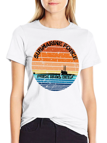 Submarine Force Pride Runs Deep Graphic Tee