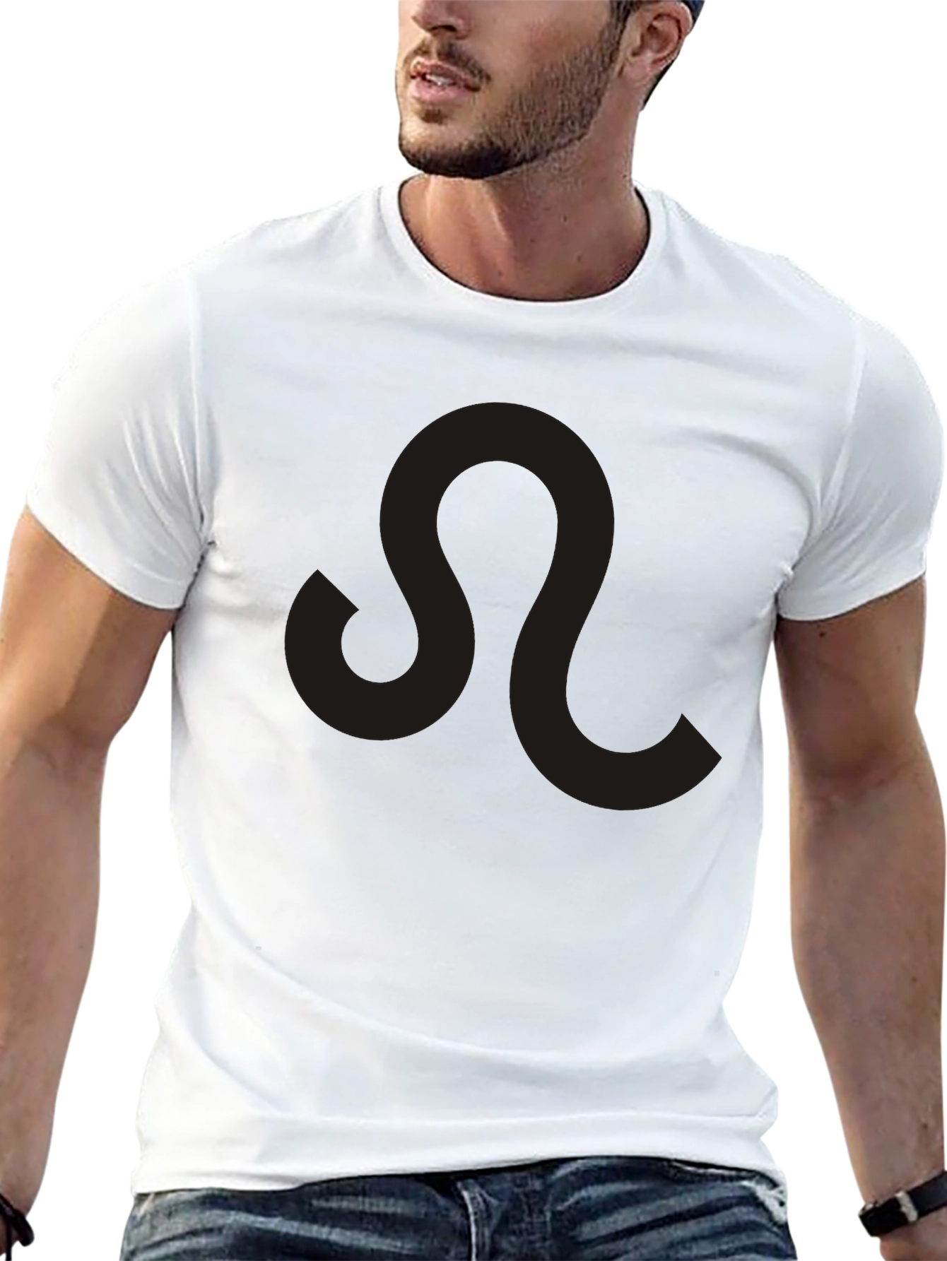 Black Leo Zodiac Graphic Tee