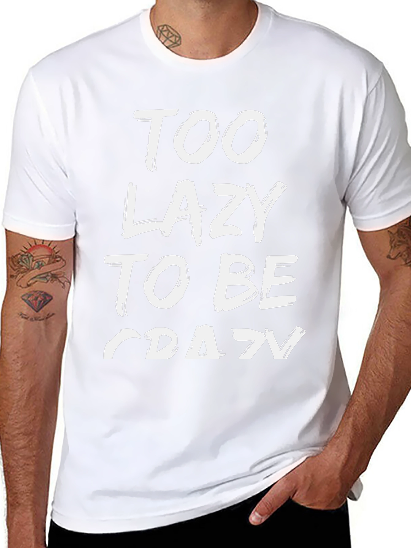 Too Lazy To Be Crazy Graphic Tee