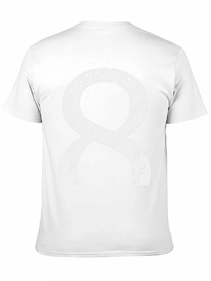 Wolf Graphic Print Black Tee Shirt