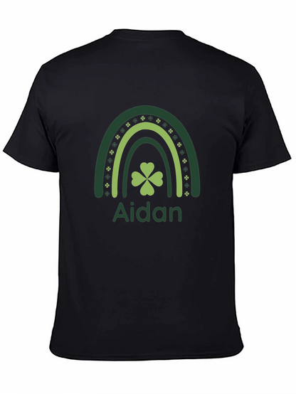 Aidan St. Patricks Day Rainbow Shamrock T-Shirt