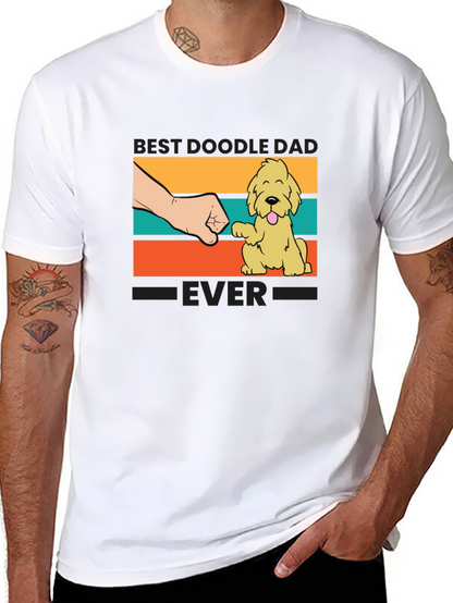 Best Doodle Dad Ever T-Shirt - Cute Dog Design