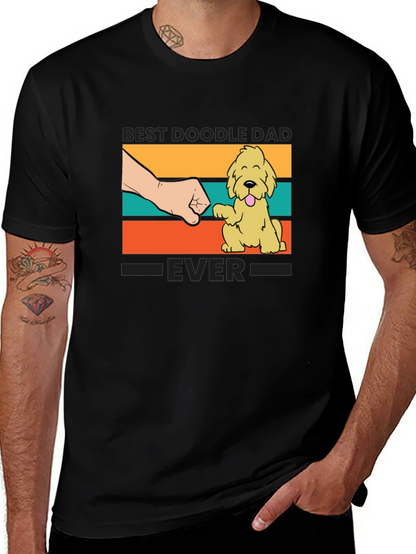 Best Doodle Dad Ever T-Shirt - Cute Dog Design