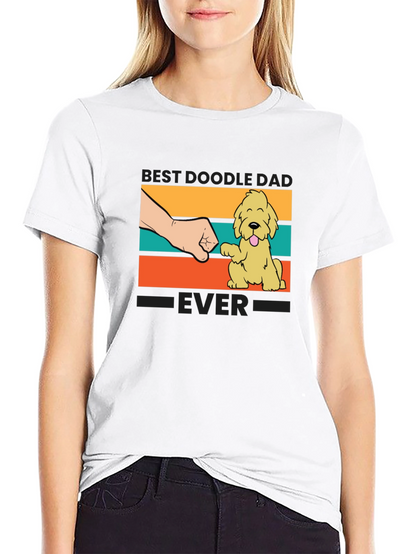 Best Doodle Dad Ever T-Shirt - Cute Dog Design