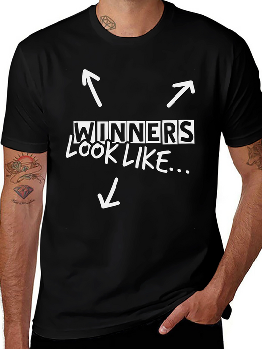 Winners Look Like T-Shirt - Black Graphic Tee