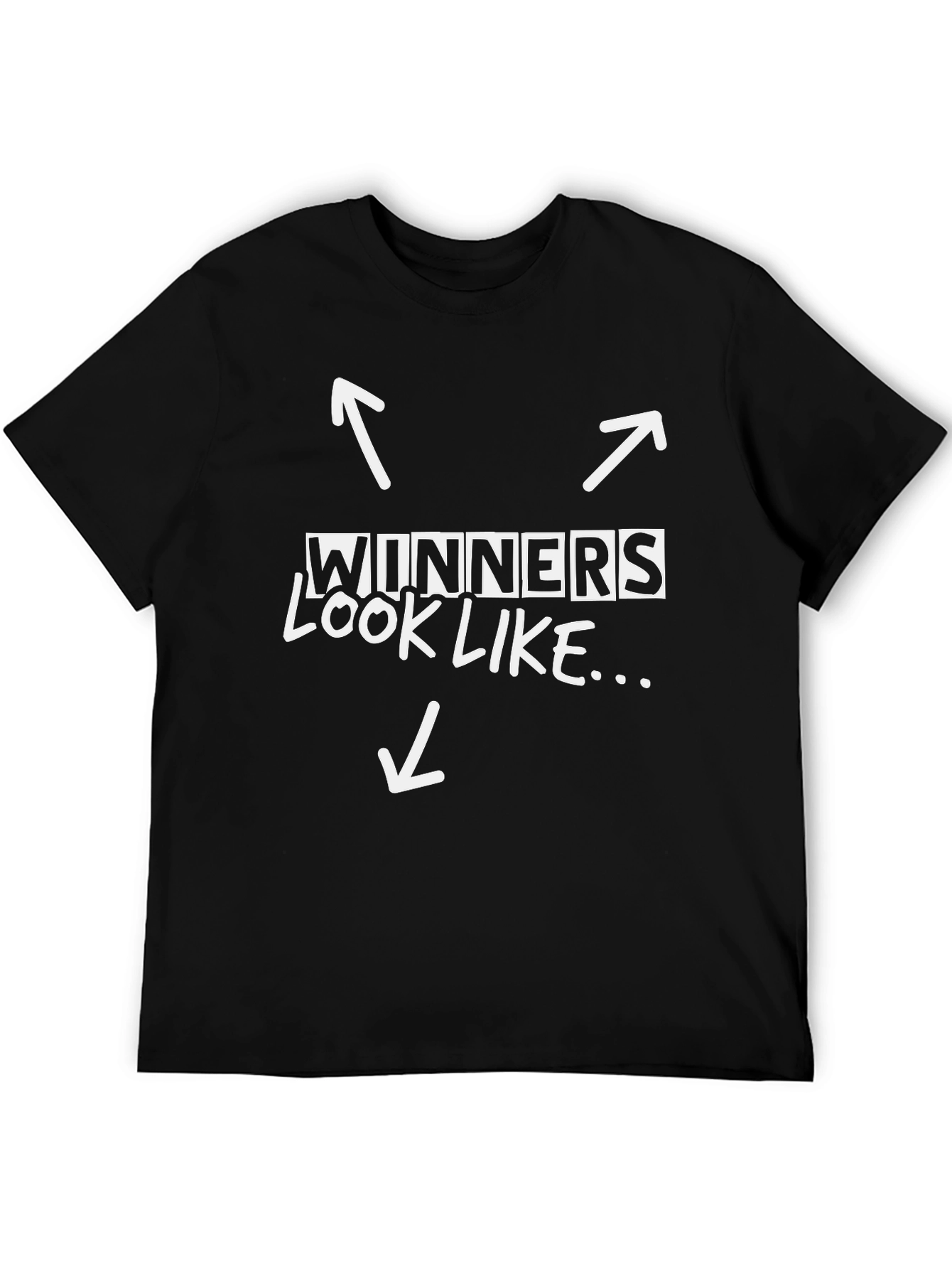 Winners Look Like T-Shirt - Black Graphic Tee