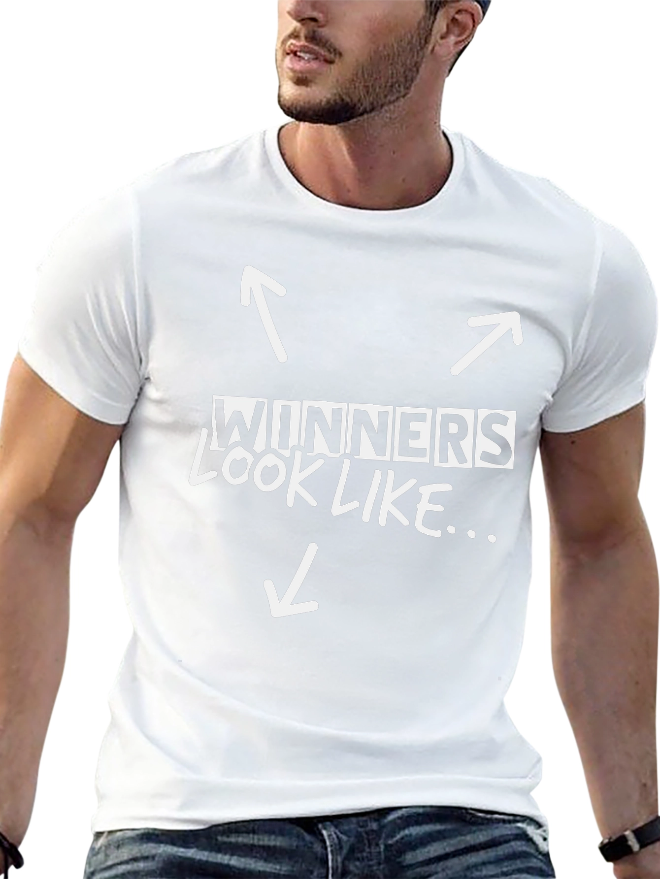 Winners Look Like T-Shirt - Black Graphic Tee