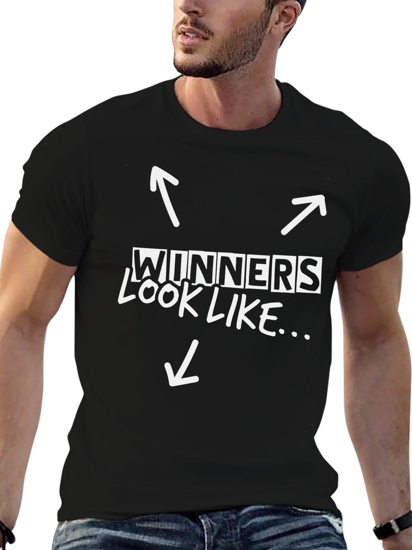 Winners Look Like T-Shirt - Black Graphic Tee