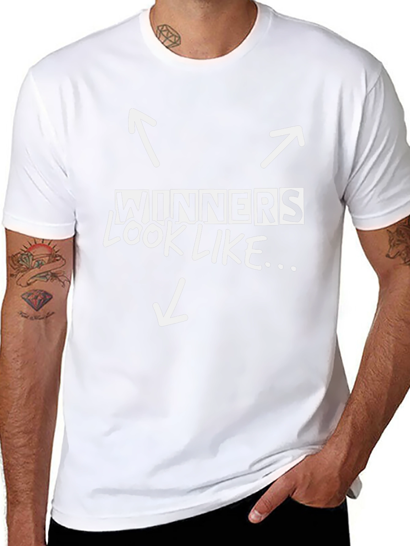Winners Look Like T-Shirt - Black Graphic Tee