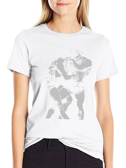 Wrestling Graphic Tee - Black Cotton