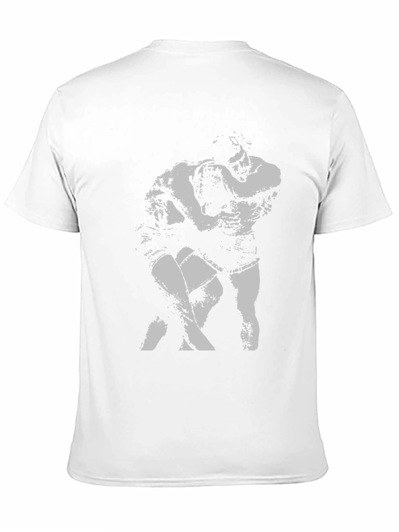 Wrestling Graphic Tee - Black Cotton