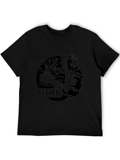 Welder Graphic T-Shirt - Black Tee