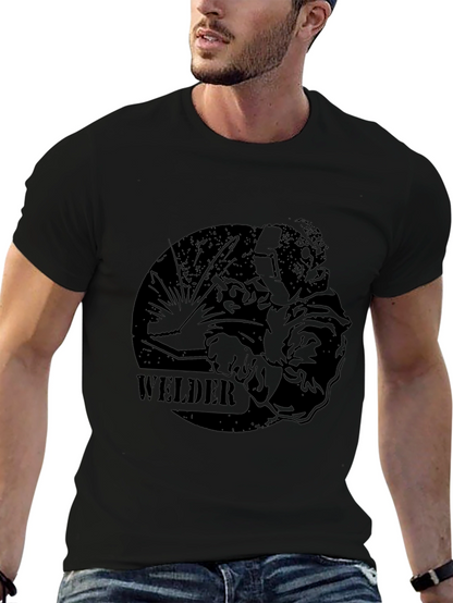 Welder Graphic T-Shirt - Black Tee