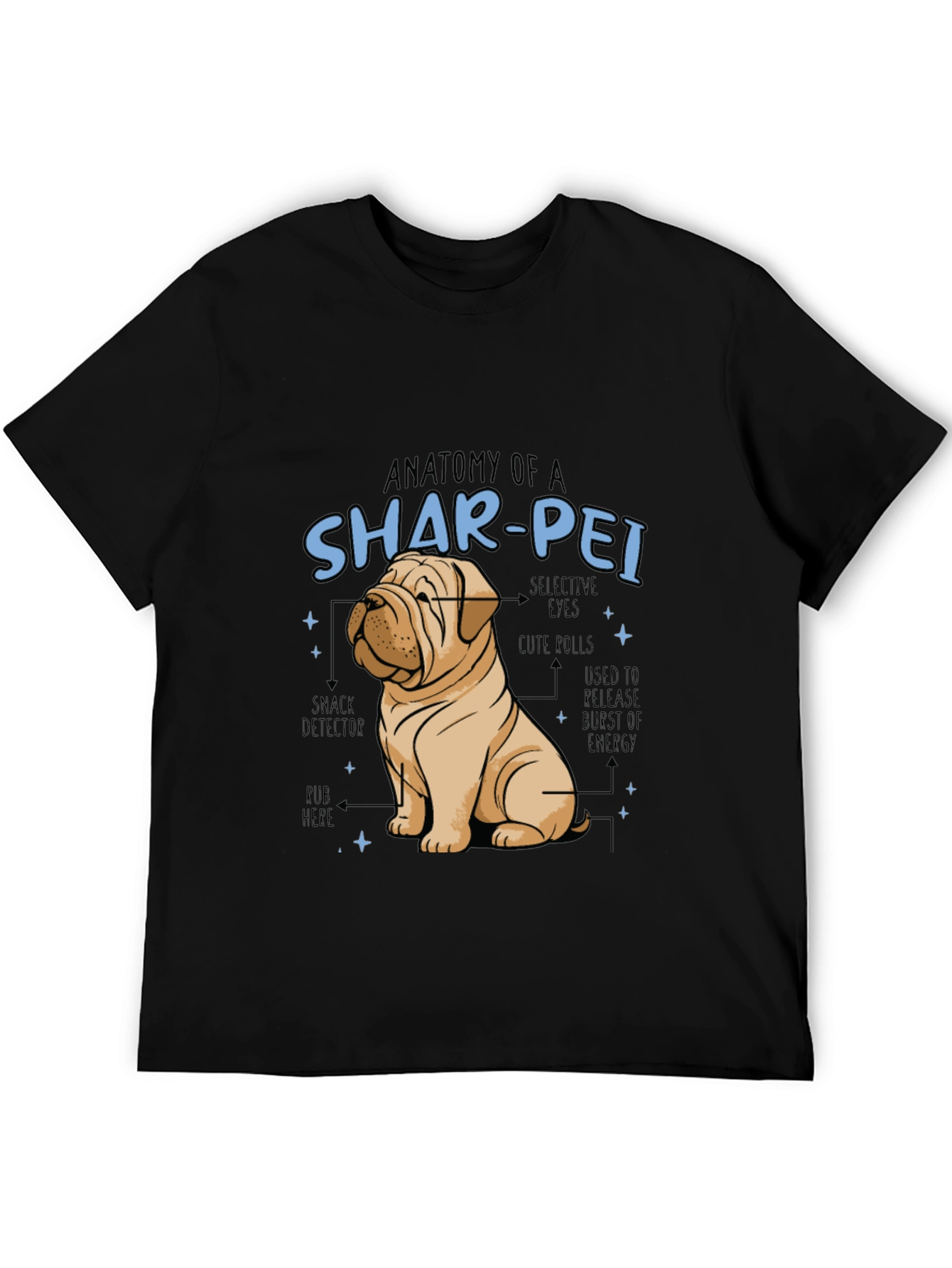 Anatomy of a Shar-Pei Dog T-Shirt