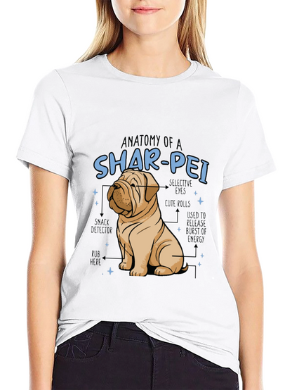 Anatomy of a Shar-Pei Dog T-Shirt