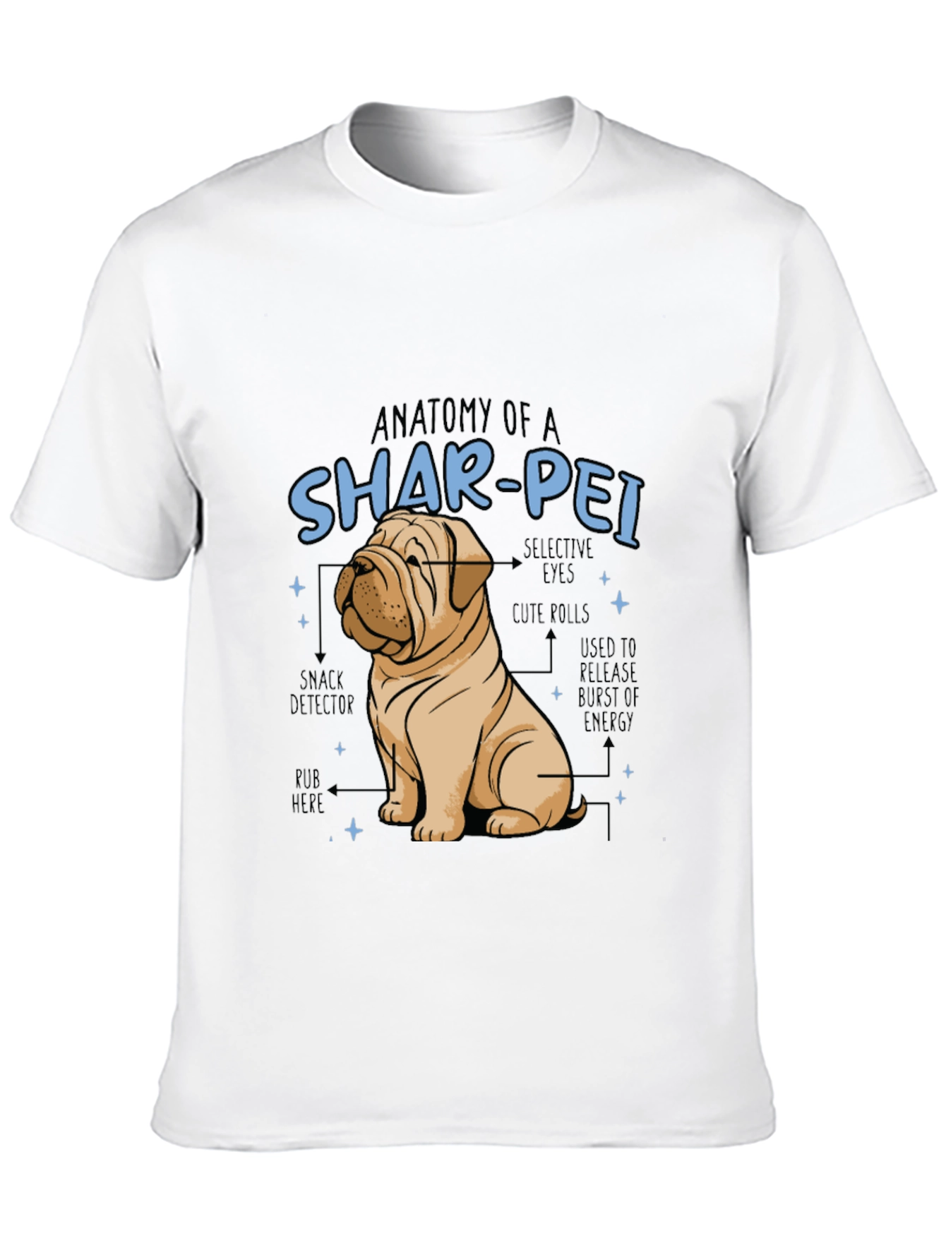 Anatomy of a Shar-Pei Dog T-Shirt