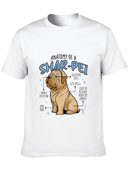 Anatomy of a Shar-Pei Dog T-Shirt