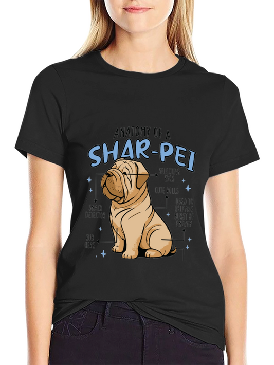 Anatomy of a Shar-Pei Dog T-Shirt