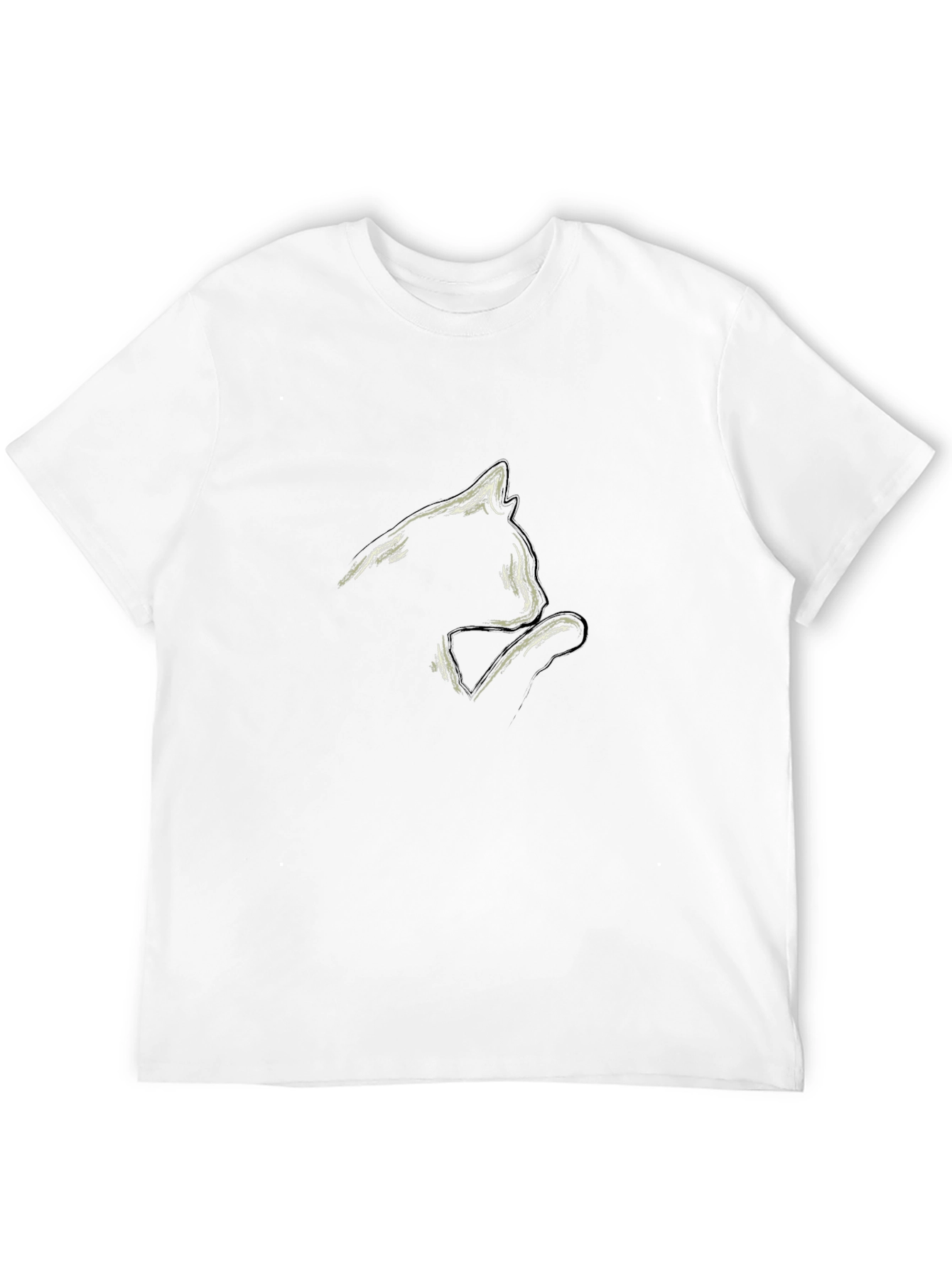 Black Cat Silhouette Graphic Tee