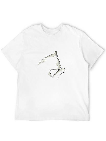 Black Cat Silhouette Graphic Tee