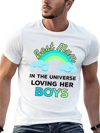 Best Mum Loving Her Boys T-Shirt